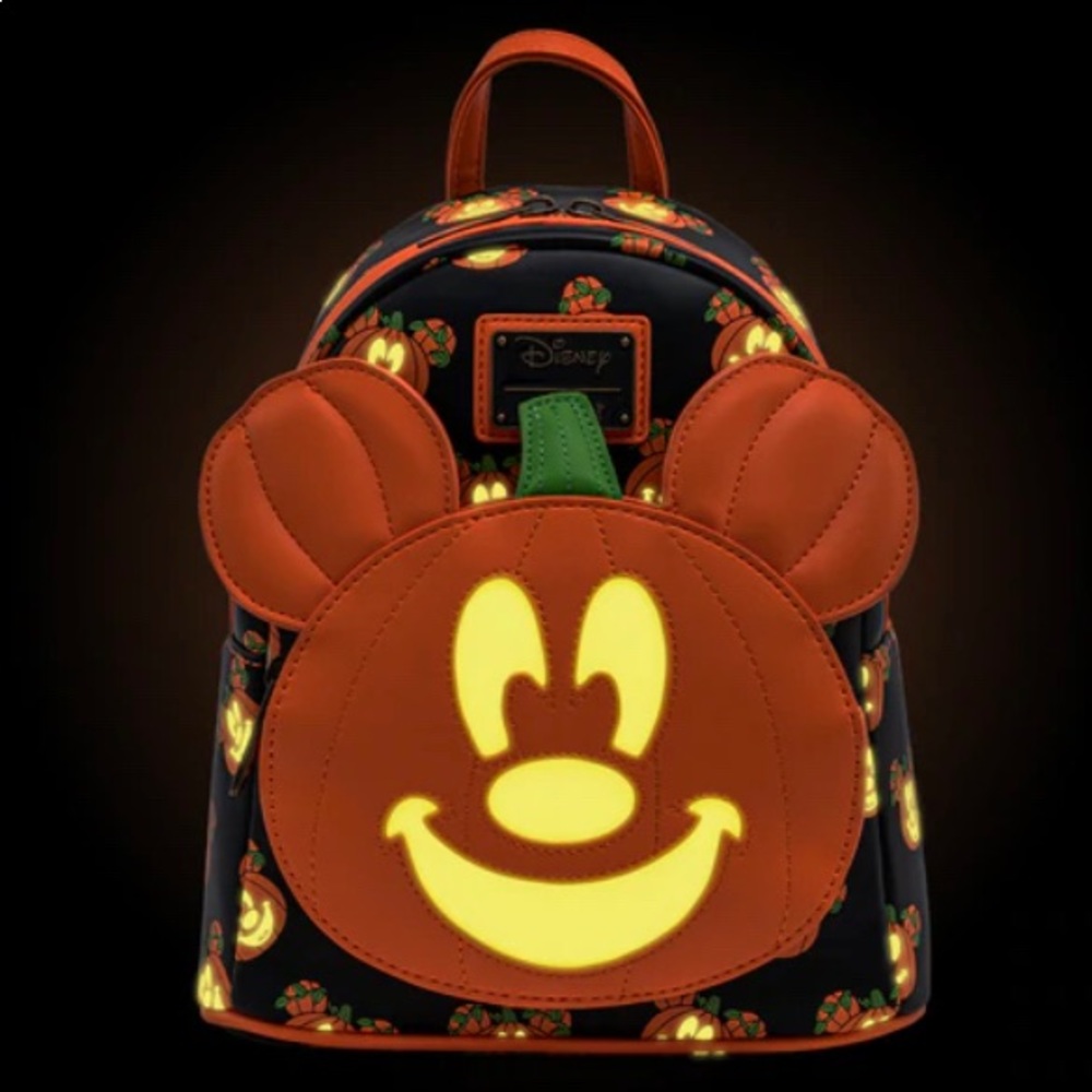 Disney Mickey-O-Lantern Glow in the Dark Backpack